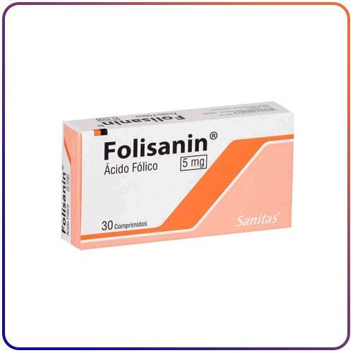 FOLISANIN 5 MG - 30 COMPRIMIDOS  (ACIDO FOLICO)